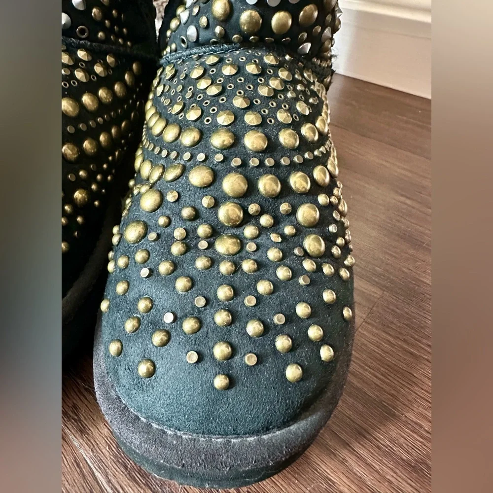 UGG X Jimmy Choo Vintage Studded Mandah Limited Edition Boots !RARE! Size 8 - Picture 7 of 16